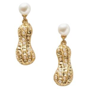 KATE SPADE • Gold Peanut Pearl Earrings